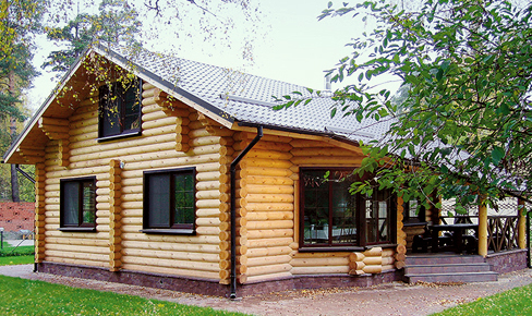 деревянный дом 154 кв.м, rounded log house 154 m2
