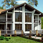 деревянный дом 280.1 кв.м, profiled timber house 280 m2