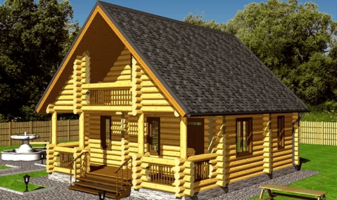 Деревянный дом 115 кв.м, profiled timber house 115 m2