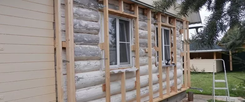 Утепление фасада деревянного дома